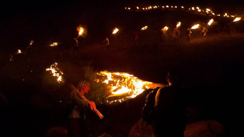 Panoràmica d'una baixada de falles a la Vall de Boí, Alta Ribagorça Panoràmica d'una baixada de falles a la Vall de Boí, Alta Ribagorça