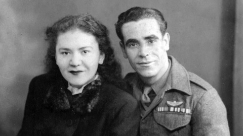 Rafael Ramos y Libuše Kodešová, el día de su boda.