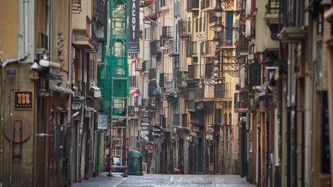 Estafeta, la calle más famosa de Pamplona Estafeta, la calle más famosa de Pamplona.