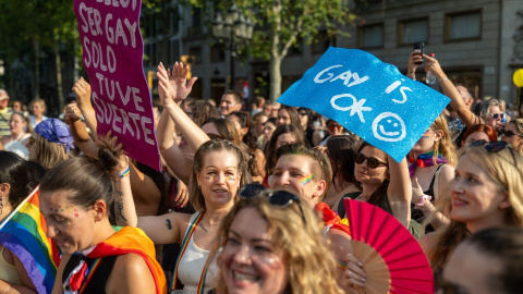 Manifestación del Orgullo en Barcelona, en junio de 2025. Manifestación del Orgullo en Barcelona, en junio de 2025.