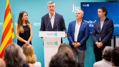 Jordi Martí a la seu de Junts acompanyat de Jordi Turull, a Barcelona Jordi Martí a la seu de Junts acompanyat de Jordi Turull, a Barcelona
