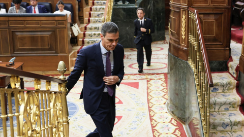 El presidente del Gobierno, Pedro Sánchez, durante una sesión de control al Gobierno, en el Congreso de los Diputados, a 10 de junio de 2026, en Madrid.