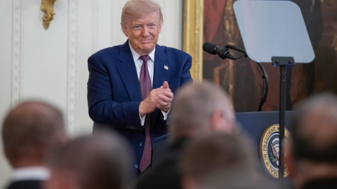 Donald Trump en una ceremonia de la Medalla de Honor en la Casa Blanca, en una imagen de archivo.