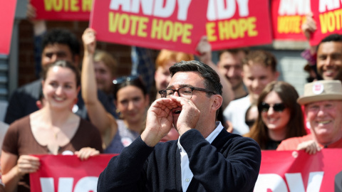 El alcalde de Mánchester Andy Burnham, en una imagen de archivo.
