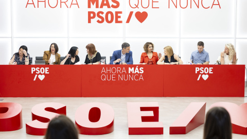 Imagen de la última Ejecutiva Federal del PSOE, celebrada en Ferraz el 15 de junio.
