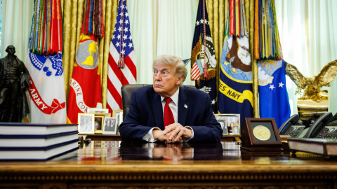 El Presidente de Estados Unidos, Donald Trump, en el Despacho Oval de la Casa Blanca El Presidente de Estados Unidos, Donald Trump, en el Despacho Oval de la Casa Blanca.