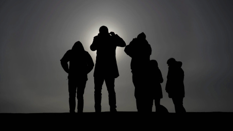 Un eclipse solar parcial en Finlandia (Archivo). Un eclipse solar parcial en Finlandia (Archivo).