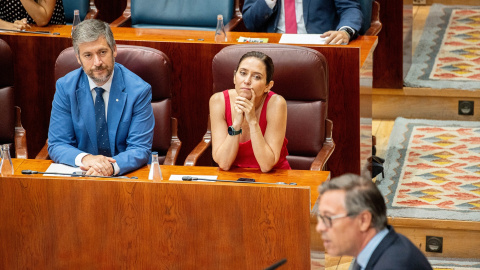 Isabel Díaz Ayuso en la Asamblea de Madrid el día de la aprobación de la ley para reconocer al concebido no nacido. Isabel Díaz Ayuso en la Asamblea de Madrid el día de la aprobación de la ley para reconocer al concebido no nacido.
