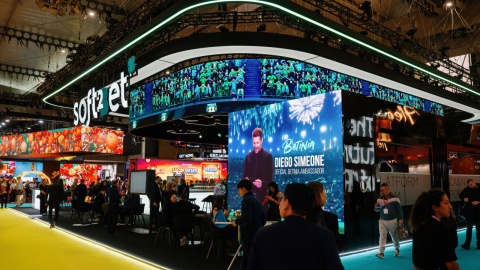 El stand de Soft2bet en ICE Barcelona, la feria más importante de la industria del juego, que se celebró en Barcelona el pasado enero.