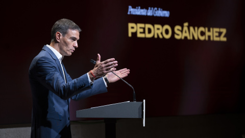 El presidente del Gobierno, Pedro Sánchez, en un acto en Madrid el 30 de junio.