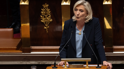 Marine Le Pen, líder de Agrupación Nacional. Marine Le Pen, líder de Agrupación Nacional.