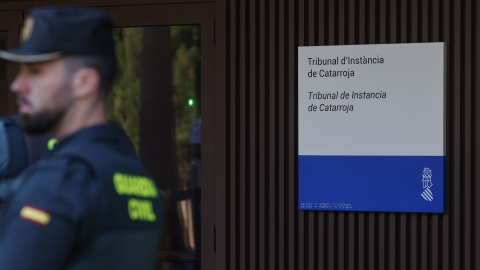 Fachada exterior del juzgado de Catarroja, donde ha declarado la alcaldesa María José Catalá.