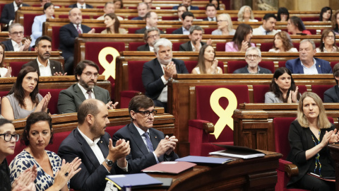 Sesión de control en el pleno del Parlament de Catalunya, a 08 de julio de 2026. Sesión de control en el pleno del Parlament de Catalunya, a 08 de julio de 2026.