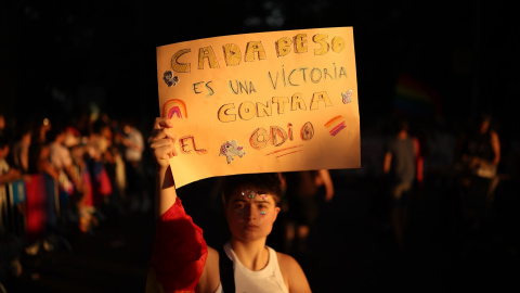 Personas en las calles de Madrid, durante la manifestación estatal del Orgullo LGTBI+ 2026, Personas en las calles de Madrid, durante la manifestación estatal del Orgullo LGTBI+ 2026,
