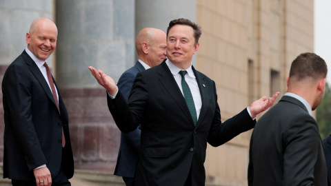 Elon Musk tras la ceremonia de bienvenida para el presidente de EEUU en China, el 14 de mayo de 2026. Elon Musk tras la ceremonia de bienvenida para el presidente de EEUU en China, el 14 de mayo de 2026.