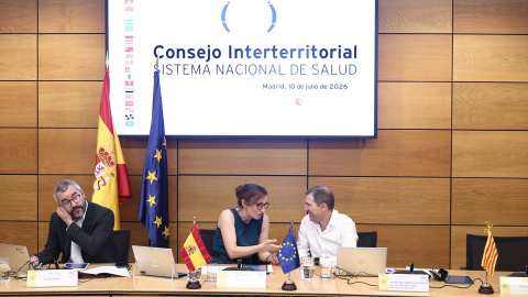 La ministra de Sanidad, Mónica García, preside la reunión del pleno del Consejo Interterritorial del Sistema Nacional de Salud (CISNS). La ministra de Sanidad, Mónica García, preside la reunión del pleno del Consejo Interterritorial del Sistema Nacional de Salud (CISNS).
