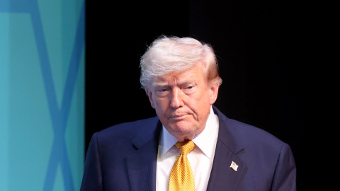 Donald Trump en una rueda de prensa de la OTAN en Ankara, a 8 de julio de 2026.