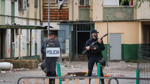 Imagen de archivo de una redada policial en Sevilla.