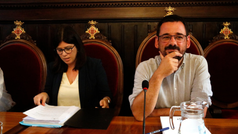 L'alcalde de Girona, Lluc Salellas, i la vicealcaldessa, Gemma Geis L'alcalde de Girona, Lluc Salellas, i la vicealcaldessa, Gemma Geis