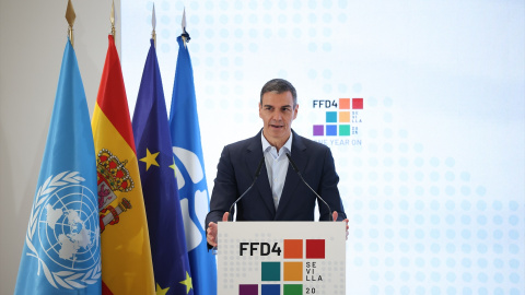 El presidente del Gobierno, Pedro Sánchez, en la inauguración oficial de la nueva sede de ONU Turismo, a 29 de junio de 2026. El presidente del Gobierno, Pedro Sánchez, en la inauguración oficial de la nueva sede de ONU Turismo, a 29 de junio de 2026.