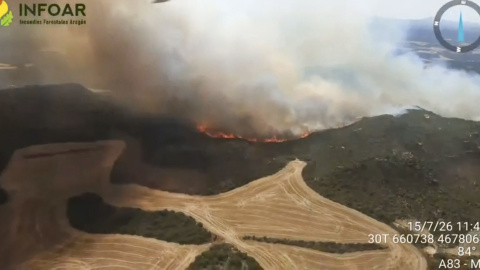 El Gobierno de Aragón envió un mensaje Es-Alert a los municipios de Asín y Orés para su evacuación El Gobierno de Aragón envió un mensaje Es-Alert a los municipios de Asín y Orés para su evacuación.