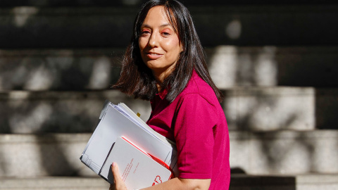 La directora de la Guardia Civil, Mercedes González Fernández, a su llegada para declarar ante el juez de la Audiencia Nacional Santiago Pedraz.