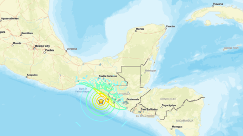 Mapa del terremoto ocurrido en el sur de México el 17 de julio de 2026. Mapa del terremoto ocurrido en el sur de México el 17 de julio de 2026.