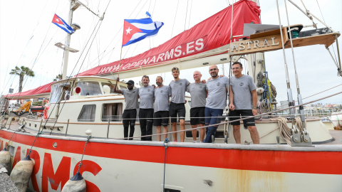 Embarcación de Open Arms con ayuda humanitaria rumbo a Cuba, a 28 de mayo de 2026, en Gran Canaria. Embarcación de Open Arms con ayuda humanitaria que partirá rumbo a Cuba, a 28 de mayo de 2026, en Gran Canaria.