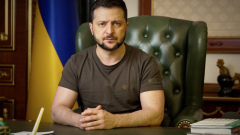 El presidente de Ucrania, Volodimir Zelenski, en una imagen de archivo. El presidente de Ucrania, Volodimir Zelenski, en una imagen de archivo.