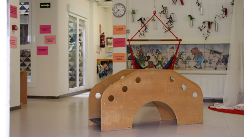 Imatge d'una aula d'una escola bressol de Barcelona. 04/05/2026 Imatge d'una aula d'una escola bressol de Barcelona.