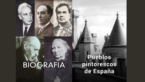 Los programas 'Biografía' y 'Pueblos pintorescos de España'. Los programas 'Biografía' y 'Pueblos pintorescos de España'.