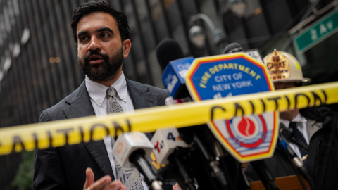 El alcalde de Nueva York, Zohran Mamdani, en una comparecencia ante la prensa el pasado 7 de julio en Manhattan. El alcalde de Nueva York, Zohran Mamdani, en una comparecencia ante la prensa el pasado 7 de julio en Manhattan.