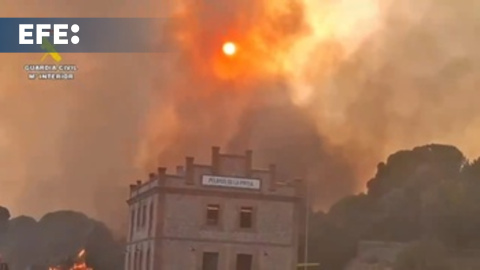 Imágenes del incendio en la localidad de San Martín de Valdeiglesias, Madrid Imágenes del incendio en la localidad de San Martín de Valdeiglesias, Madrid