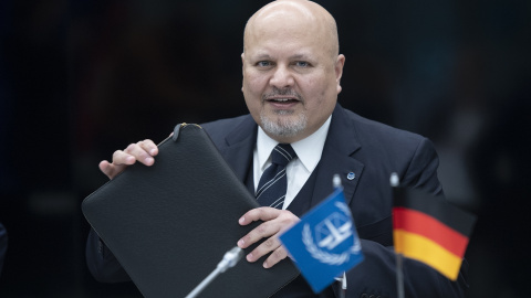 Imagen de archivo de Karim Ahmad Khan, ex fiscal jefe de la Corte Penal Internacional.