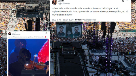 Montaje con una foto del evento de La Velada del Año, y publicaciones de redes.