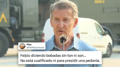 Reacciones a las palabras de Alberto Núñez Feijóo sobre los incendios.