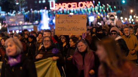 Concentración contra la violencia machista en Barcelona, a 25 de noviembre de 2025. Concentración contra la violencia machista en Barcelona, a 25 de noviembre de 2025.