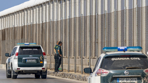La Guardia Civil en la frontera sur entre España y Marruecos en Melilla. La Guardia Civil en la frontera sur entre España y Marruecos en Melilla.