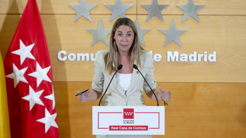 La portavoz del PSOE en la Asamblea, Mar Espinar, durante una rueda de prensa, en una imagen de archivo. La portavoz del PSOE en la Asamblea, Mar Espinar, durante una rueda de prensa, en una imagen de archivo.