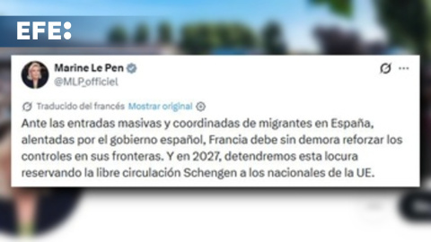 La ultraderechista Le Pen exige reforzar el control fronterizo con España La ultraderechista Le Pen exige reforzar el control fronterizo con España