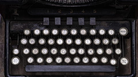 Máquina de escribir. Máquina de escribir.
