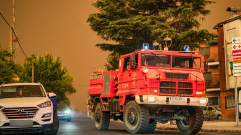 Un camión de bomberos el pasado 25 de julio de 2026 en La Adrada (Ávila). Un camión de bomberos el pasado 25 de julio de 2026 en La Adrada (Ávila).