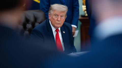 El presidente de Estados Unidos, Donald Trump, en el Despacho Oval de la Casa Blanca, en una imagen de archivo. El presidente de Estados Unidos, Donald Trump, en el Despacho Oval de la Casa Blanca, en una imagen de archivo.