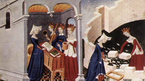 Ilustración de La Ciudad de las Damas de Christine de Pizan.
