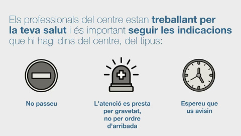Tolerància zero a la violència als professionals de la salut Campanya de comunicació per erradicar la violència contra els professionals de la salut. Liderada per l’Observatori de situacions de violència en l’àmbit sanitari de Catalunya (OSVASC), que l’impulsa la Direcció General de Professionals de la Salut i treballa conjuntament amb el Servei Català de la Salut i l’Institut Català de Salut, les organitzacions sindicals, les patronals de les entitats públiques i privades, els col·legis professionals, les entitats proveïdores, les organitzacions ciutadanes, les societats científiques i altres entitats que formen part del sistema sanitari.