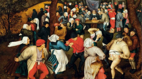 Danza campesina, Pieter Bruegel el Joven (1564–1638). Danza campesina, Pieter Bruegel el Joven (1564–1638).