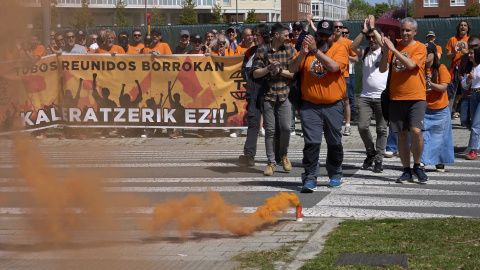 ererepor Trabajadores de Tubos Reunidos protestan contra el ERE de la empresa el pasado mes de abril en Vitoria.