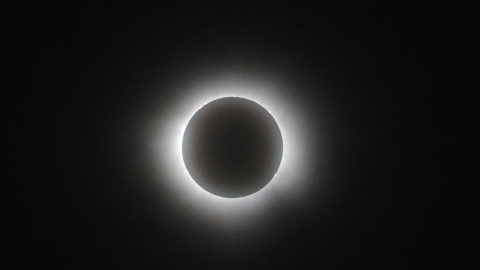 Imagen de un eclipse solar en México, foto de archivo. Imagen de un eclipse solar en México, foto de archivo.