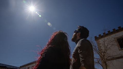 Eclipse parcial de Sol en Mallorca, a 29 de marzo de 2025.