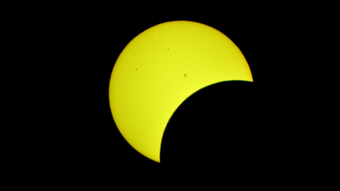 eclipse-solar-simulador Momento clave de un eclipse solar.Michael Palmer/ZUMA Press Wire/d / DPA08/4/2024 ONLY FOR USE IN SPAIN